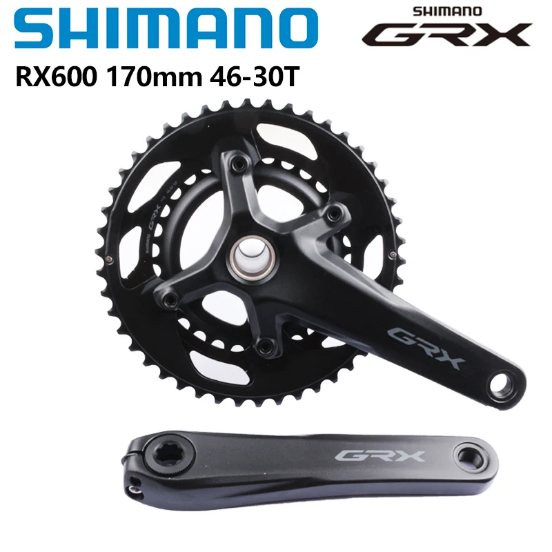 

Shimano GRX RX600 Crank 2x10Speed Road Bike Crankset 170MM 172.5MM 175MM 46-30T Chainring 20S Gravel Crankset For Road Cycling