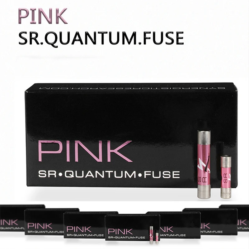 SR Pink Quantum Fuse High-End Audiophile Audio Fuse Low Noise Lossless Sound Upgrade For Tube Amplifier CD Player Turntable