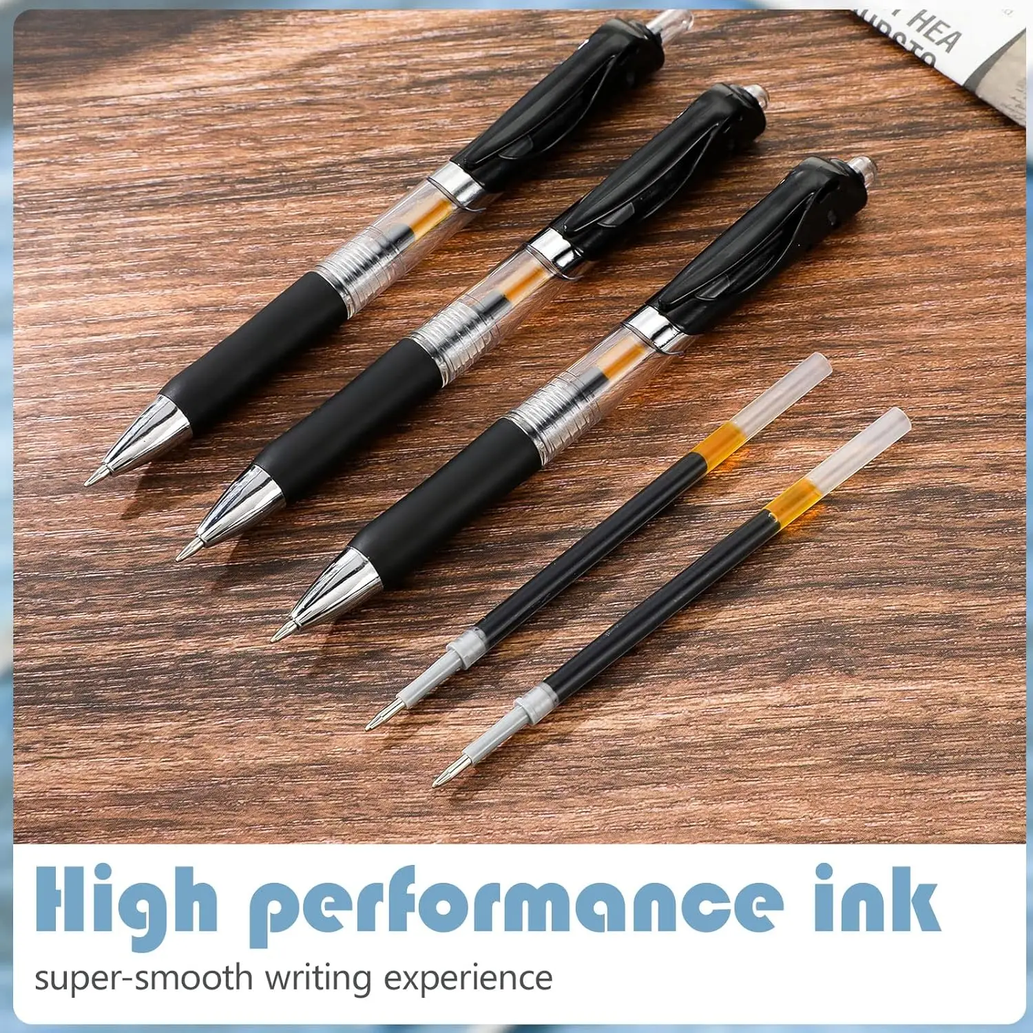 

Набор из 18 очаровательных гелевых ручек с ультратонким наконечником 0,5 мм, выдвижными пластиковыми наконечниками, подходят для школы и офиса.