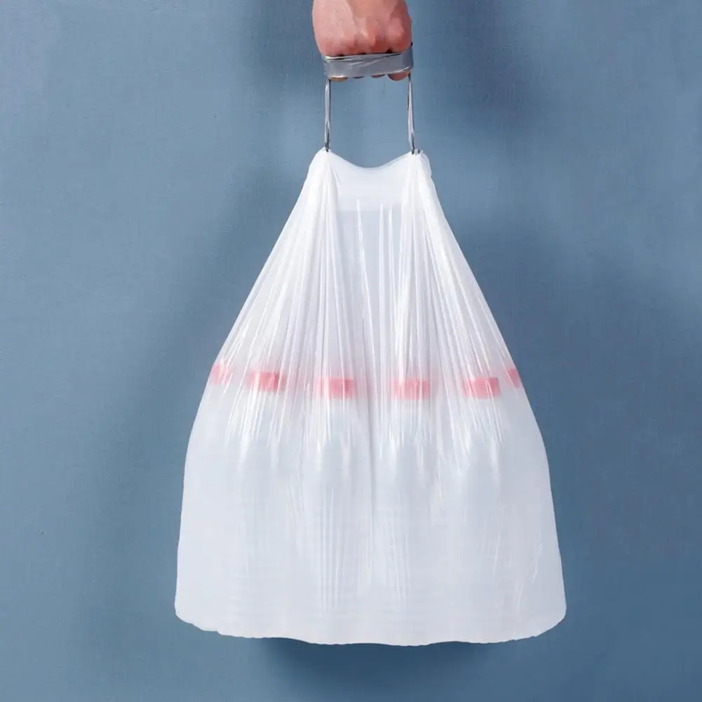 Small Trash Liners High-density Drawstring Garbage Bags for Toilets Offices Kitchens 10 Rolls/150 Pieces Trash Bags for Bedrooms