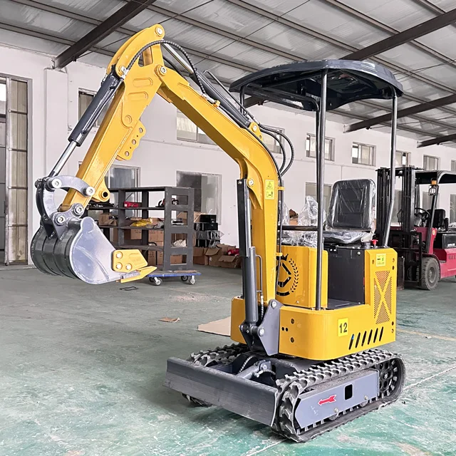 Hot Sale Free Shipping mini excavator 1.3 ton 1 ton small excavator for home use digger 1.5 ton for sale