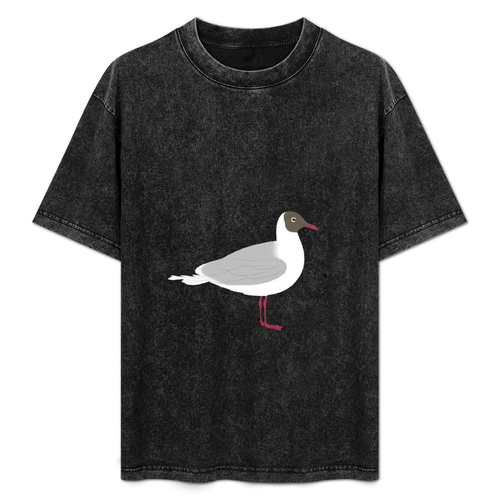 black headed gull T-Shirt plus size clothes tops sports fans mens tall t shirts