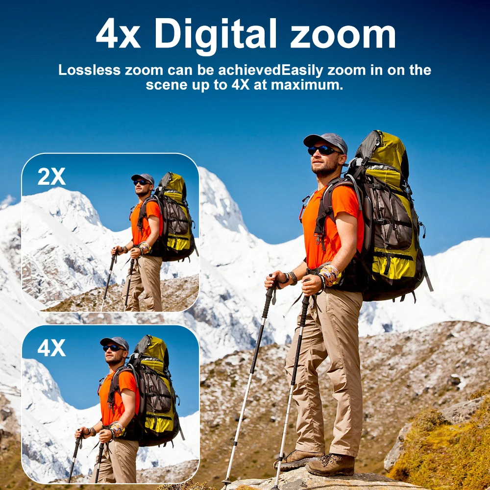 أحدث إطلاق لعام 2024 6K UHD 6K WIFI 5K EIS 4K 60FPS كاميرا للرؤية الليلية الفائقة شاشة تعمل باللمس شاشات مزدوجة 50 ميجابكسل كاميرا رياضية