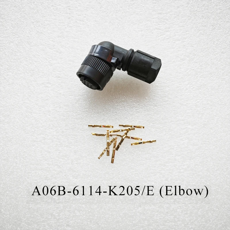 A06B-6114-K205/E(Elbow)  /S (Straight) A63L-0001-0923 Encoder Connector For Fanuc Servo Motor