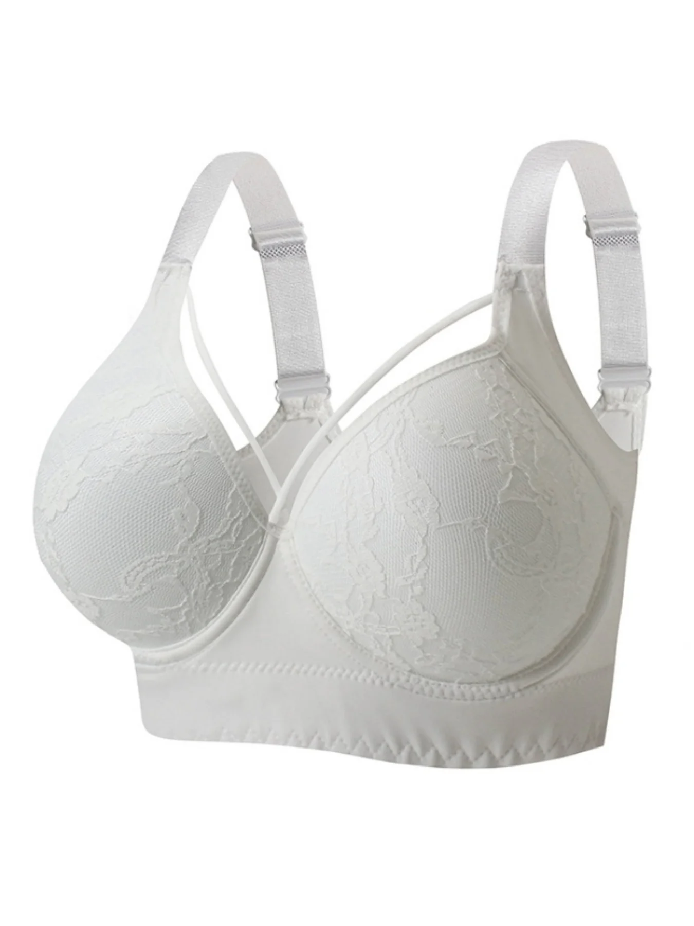 

A set of European and American sizes lace with steel rims bra, comfortable and breathable bra, sexy women's underwear
