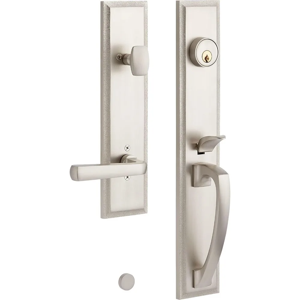 

479126 Aurick Left Handed Solid Brass Keyed Entry Door Lever Set with 2-3/8" Backset