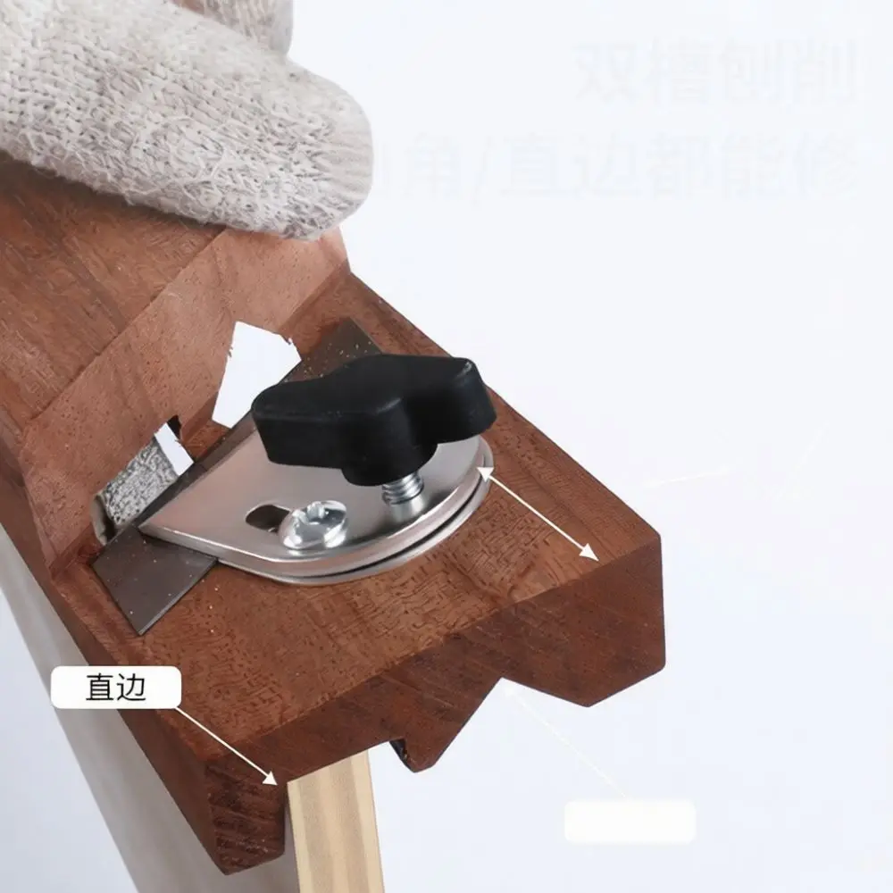 Gypsum Board Edge Trimmer Drywall Chamfer Plane Tool Woodworking V Shape Handheld Cutter Professional Smoothing Device