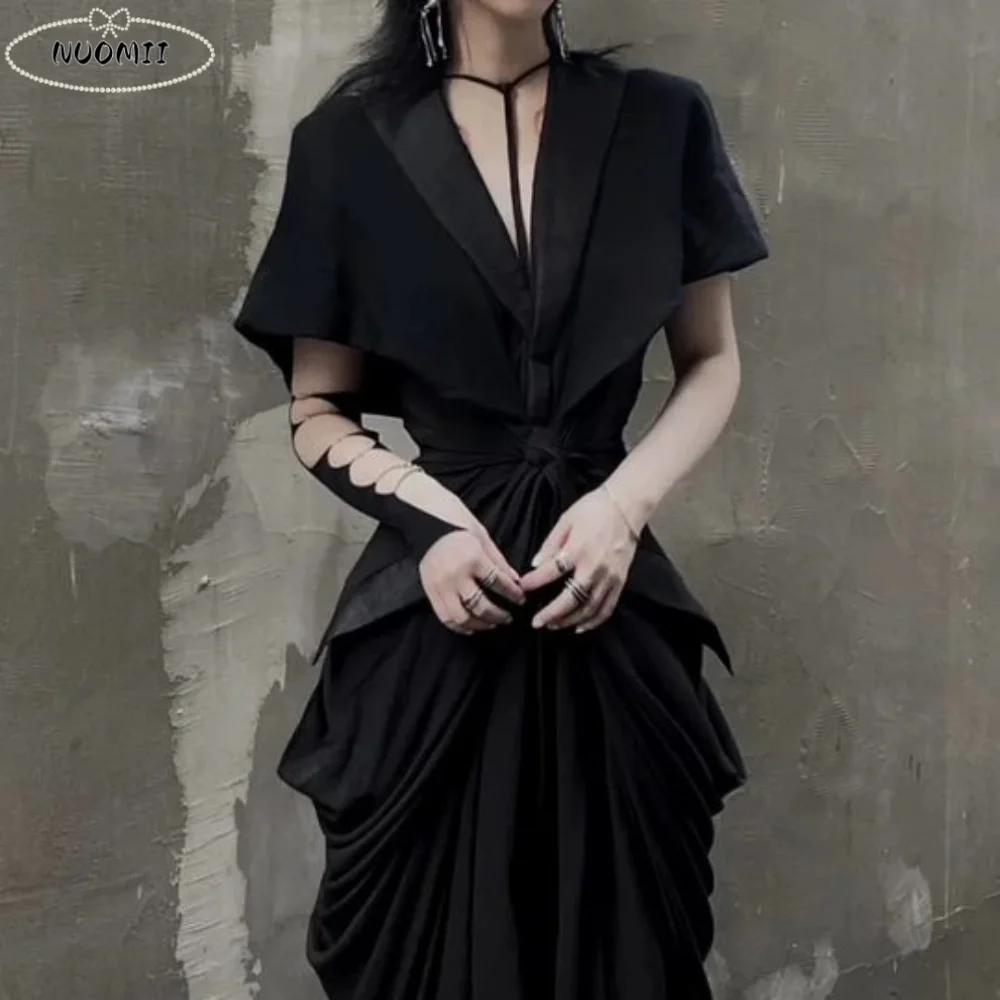 

UV Protection Cool Black Punk Arm Sleeves Thin Y2K Pearl Half Finger Arm Cover Springy Leg Socks Hollowed Calf Sleeve Girls