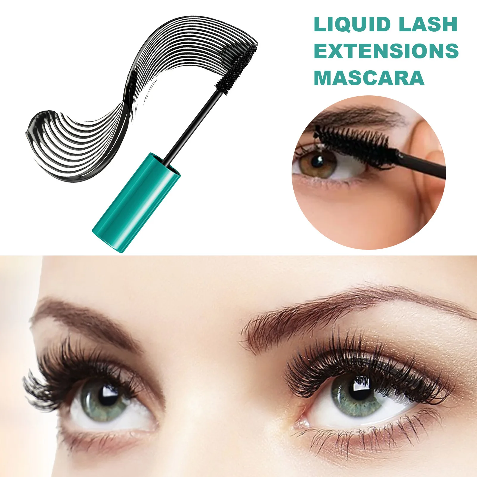 Prosperar-Cílios Curling Mascara, Alongar Cílios, Volume Extra, Impermeável, Preto Natural Lashes, Líquido Lash Extensões, Maquiagem dos olhos