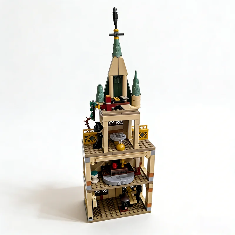 324pcs MOC Harry The Tower Hogwarts Model Building Blocks Architecture Assemble DIY Idea Christmas Gifts Creative Toy Education