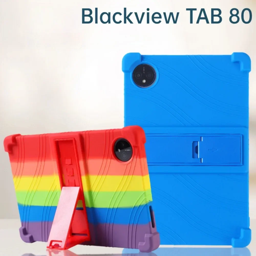 

Soft Cover for Blackview Tab 80 10.1 inch Tablet Case Silicon Stand Protective Shell for Blackview Tab80 2023