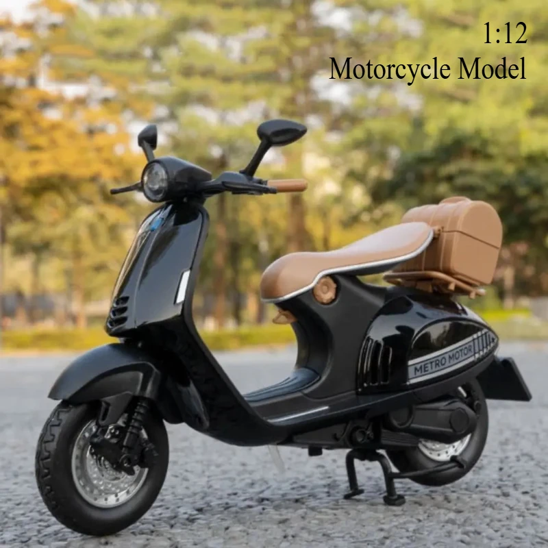 

1:12 alloy electric motorcycle models, retro toys for kids, surprise gifts for kids and boys