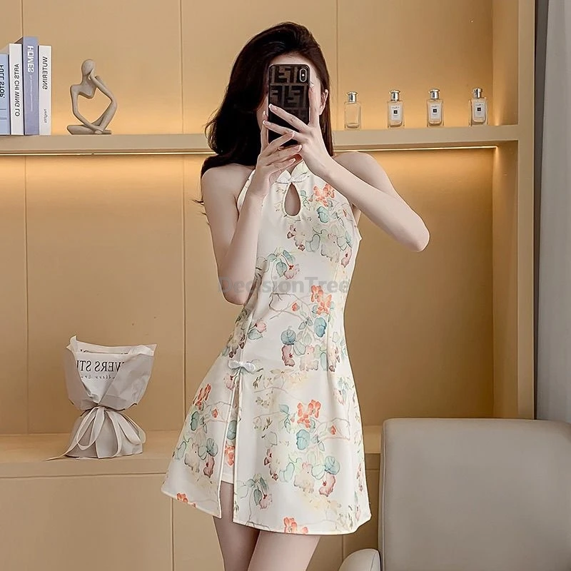 2025 gaya baru Cina zen cheongsam modis setelan dua potong gaun dan celana qipao wanita sehari-hari pakaian qipao modern trendi.