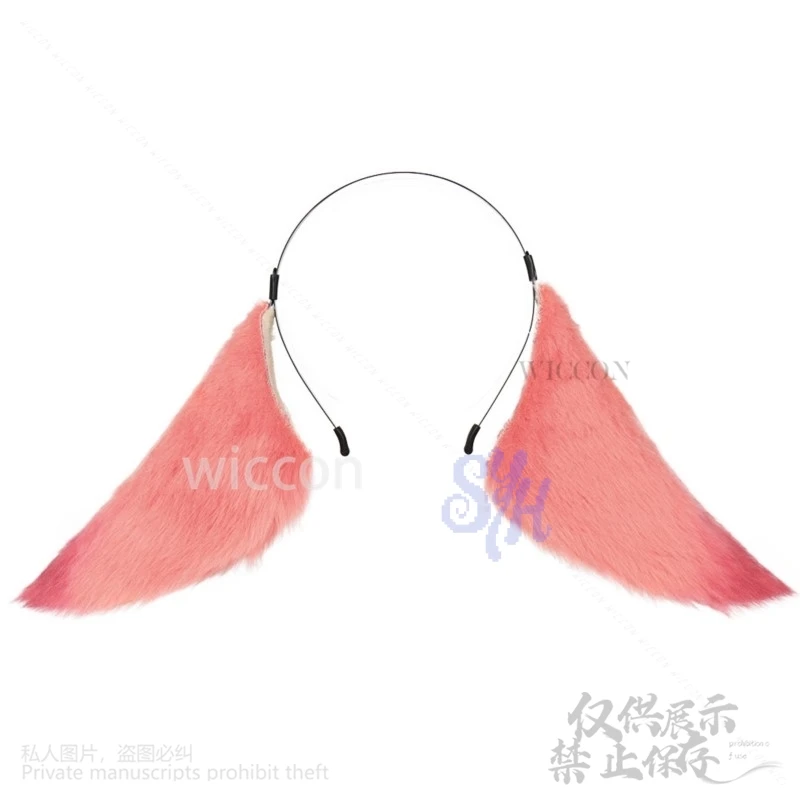 أنيمي لعبة جينشين تأثير تأثيري ياي ميكو الثعلب فروي Furrsuit آذان الوردي غطاء الرأس دبوس الشعر أغطية الرأس لوليتا اكسسوارات الهالوين