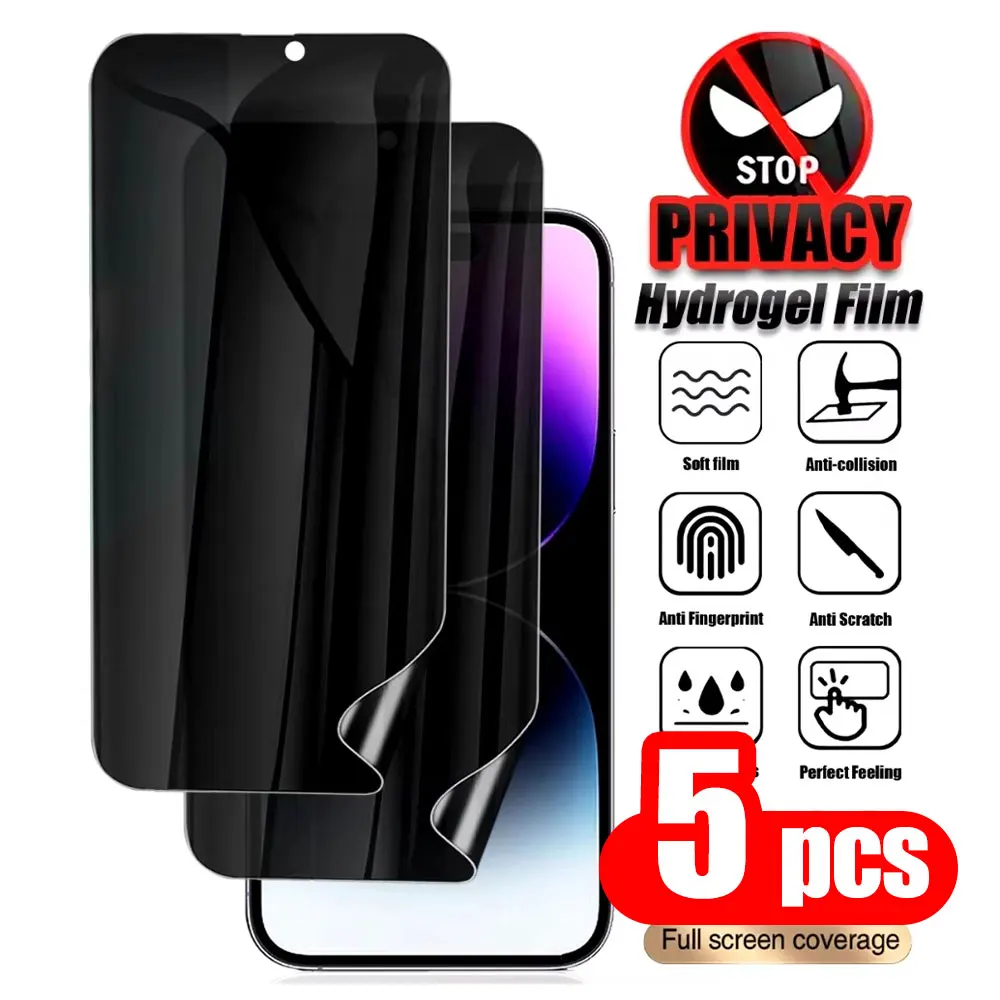 1-5PCS Anti-Scratch Privacy Hydrogel Film For Samsung A56 5G A55 A05 A54 A06 A36 A15 A24 A35 A16 A25 Screen Protector Anti-Spy