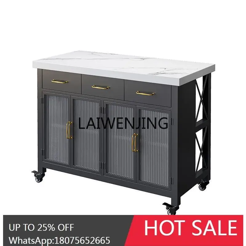 

HLZ Kitchen Side Cabinet Movable Nakajima Desk Large Open Bar Counter Drawer Locker