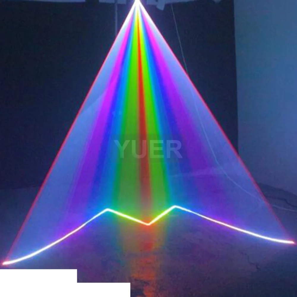 NOWOŚĆ 8W RGB Laser Light Stage Animation Scanner Dj Laser Light With ILDA RJ45 DMX Animation Laser Light Beam Disco for Party Show