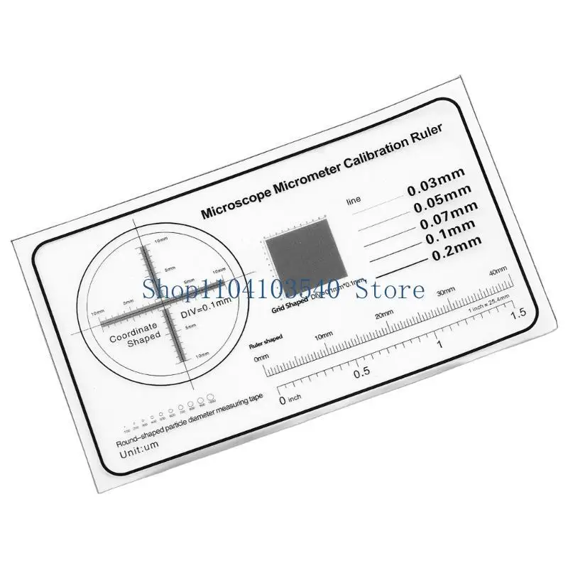 02DC กล้องจุลทรรศน์การสอบเทียบเครื่องมือการสอบเทียบสำหรับโฟกัสและการขยายที่แม่นยำ