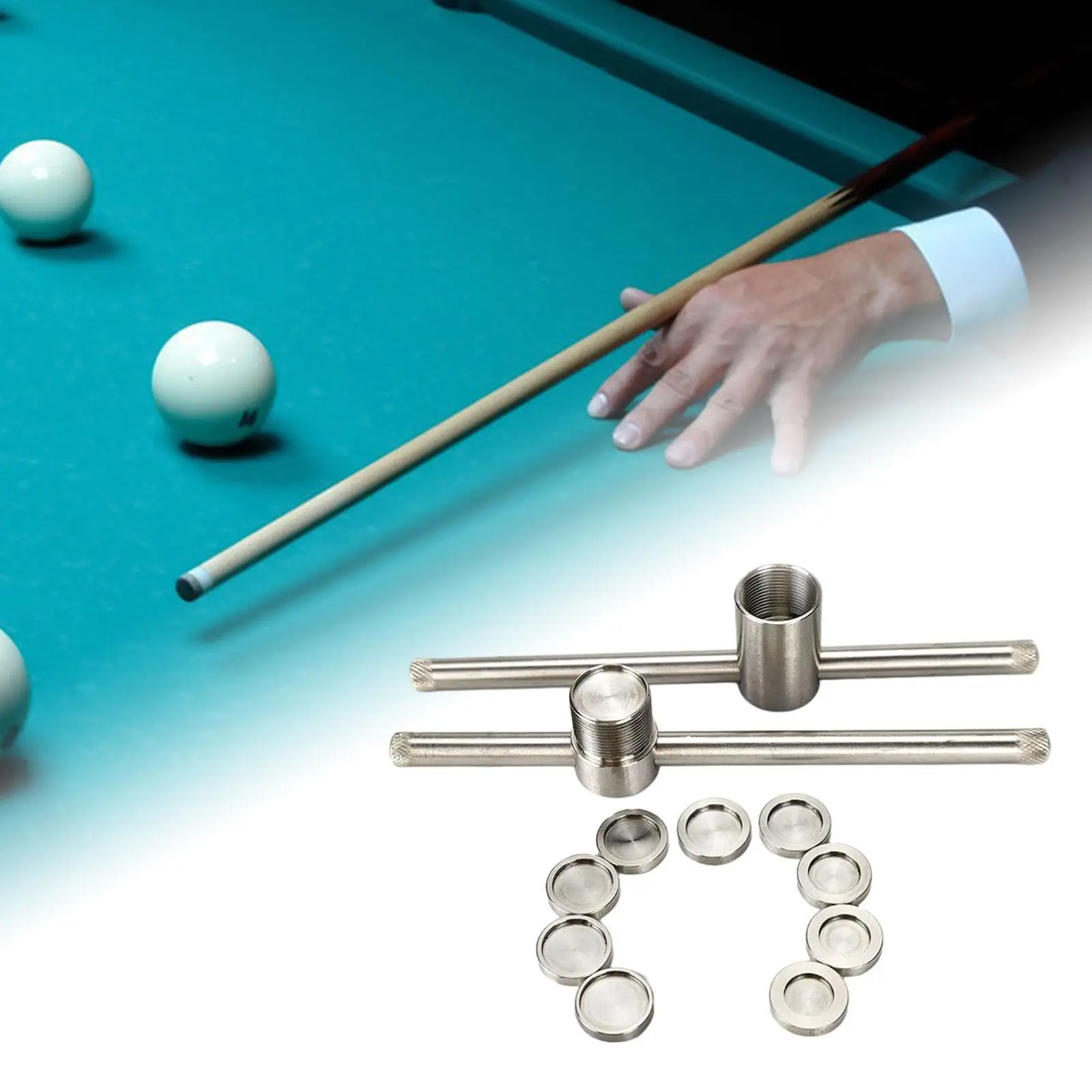 

Cue Tip Press Tool Stick Pressure Head Tool Sturdy Pool Cue Tip Shaping Tool