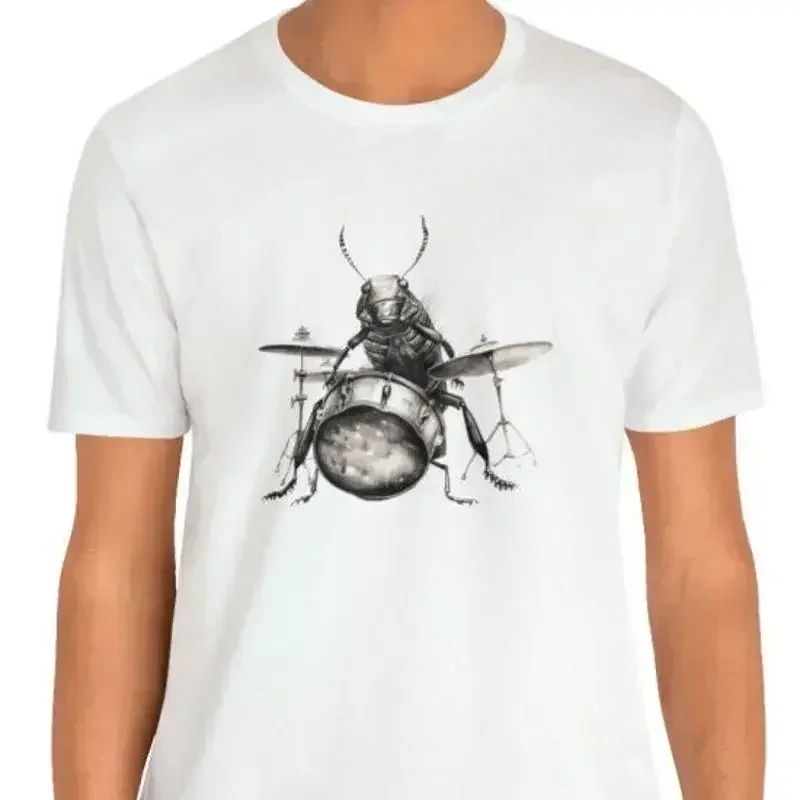 Cockroach Playing Drums T Shirt Drummer