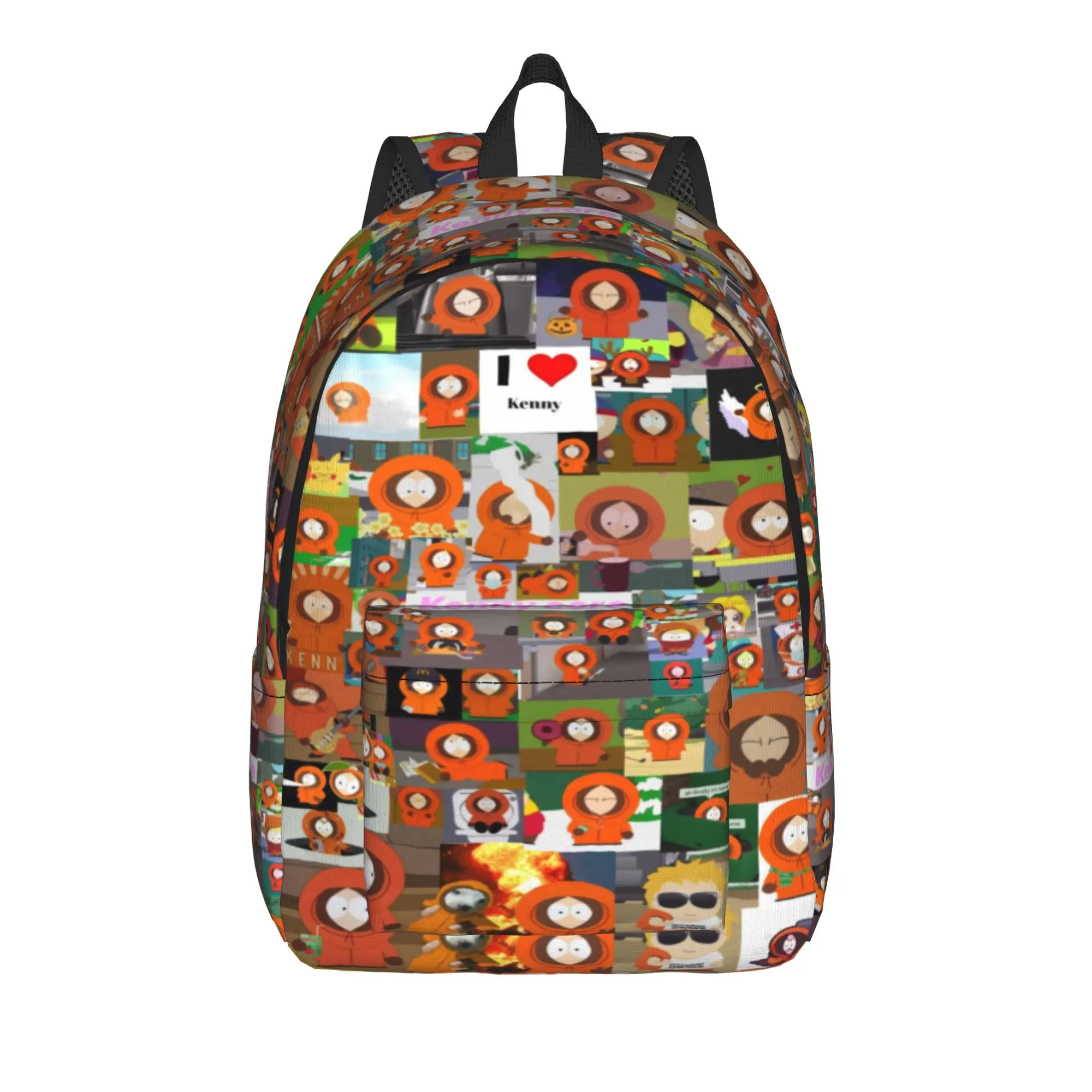 

Souths Parked Classical Backpack Durable High School Work Daypack for Men Women Laptop Computer Canvas Bags