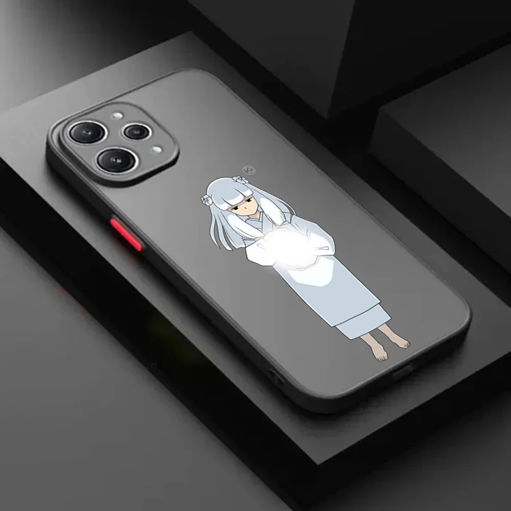 Phone Case for Redmi Note 9 9s 10 10s 9t 8 8t a1 a2 10a 10c 9a 9c 7 Inuyasha Higurashi-Kagome Xiaomi 10t Translucent Funda Shell