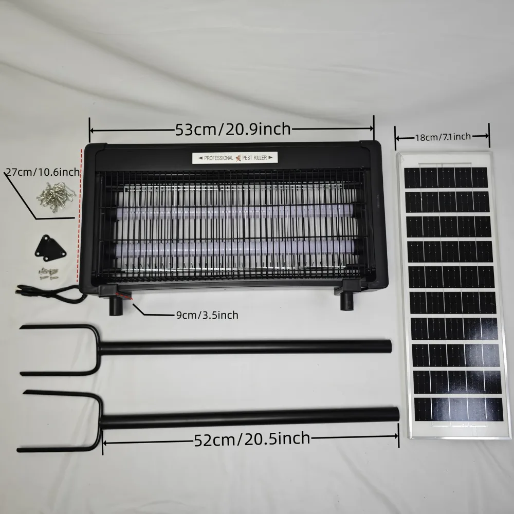 40W 6000mAh Battery Solar-Powered Mosquito Killer Light Source - Outdoor Waterproof Bug Zapper Ideal for Garden Patio & Camping