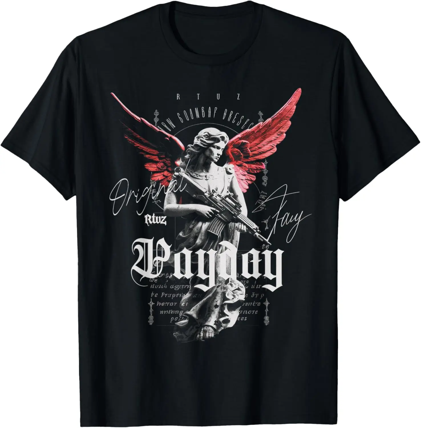 

Hip Hop Y2K Vintage Hipster Edgy Urban Streetwear Angel T-Shirt