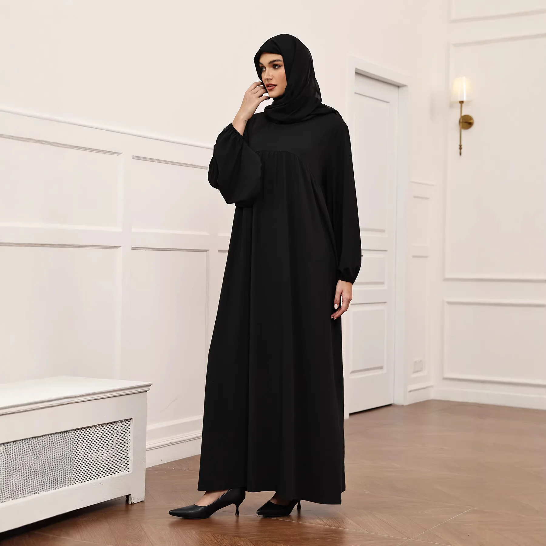 Eid Djellaba Muslim Women Hijab Dress Modest Dubai Abaya Kaftan Caftan Marocain Femme Robe Prayer Islam Jalabiya Kebaya Turkey