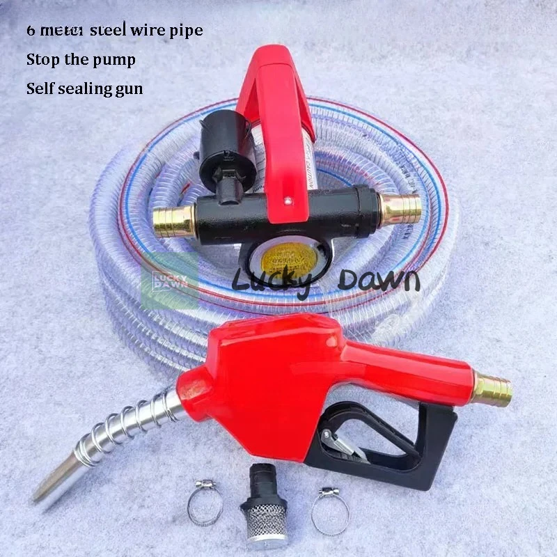 12V/24V/220V Fuel Transfer Pump for Diesel Universal Electric Car Fuel Pump Self-Priming Pump Automatic Stop Electric Oil