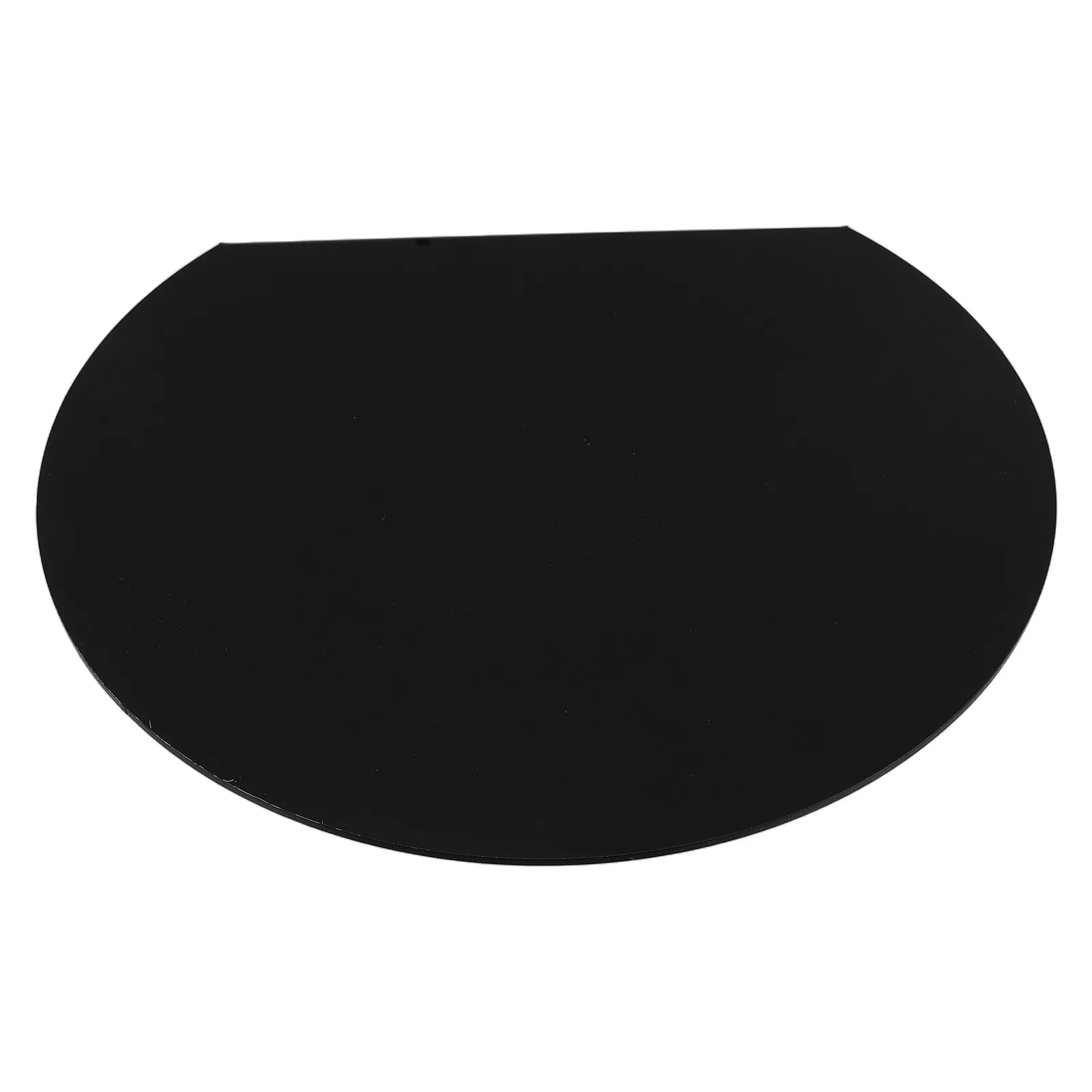 

Semi-Circular Black Acrylic Cutting Board Non-Slip Kitchen Counter Lip Tool for Fruits Vegetables Apartment Kitchen Decor Round