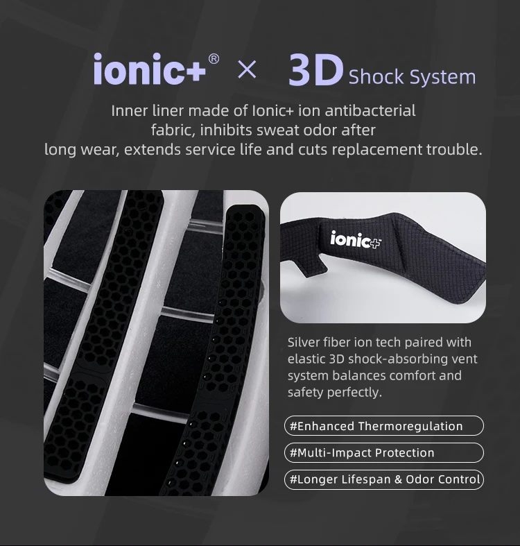 New Pneumatic Bicycle Helmet 3D Shock-Absorbing Lining Ventilated And Breathable Men's And Women's Road Mountain Safety Helmet