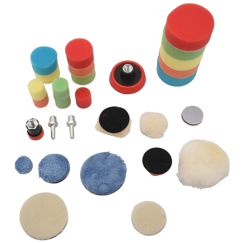 Polishing Wheel Buffing Car Beauty Waxing Car Polishing Pad Set Polishing Buffer Waxing Buffing Pad Gross Polish Polishing Equip