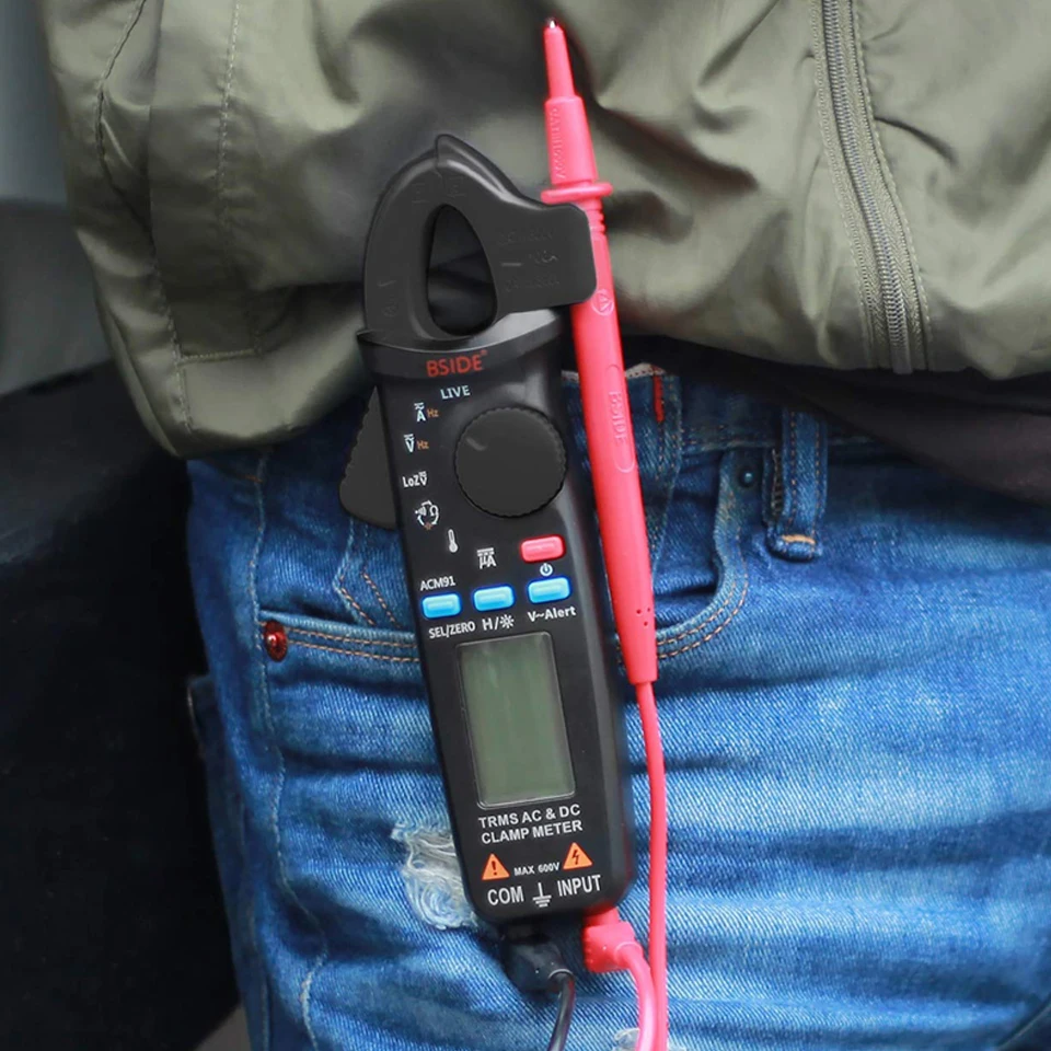 Digitales Zangenmessgerät 1mA Präzisions-Amperemeter DC AC 100A Professionelles Multimeter Auto-Voltmeter Tester – Detail 18