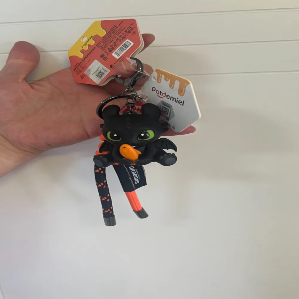 Potdemiel Dreamworks Dragons Toothless Light Fury Plush Keychain Soft Stuffed Doll Bag Charm Cartoon Pendant for Couples Gift view 4