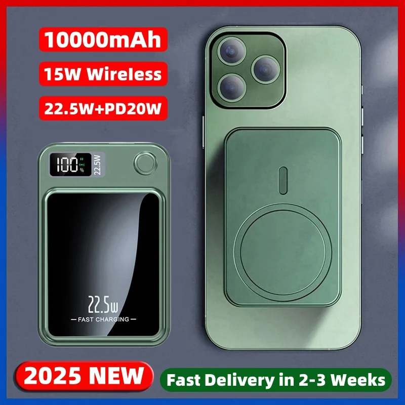 

2025 New Magnetic Powerbank Magnetic Wireless Power Bank For Apple External Spare Battery Fast Charger for iPhone Samsung Xiaomi