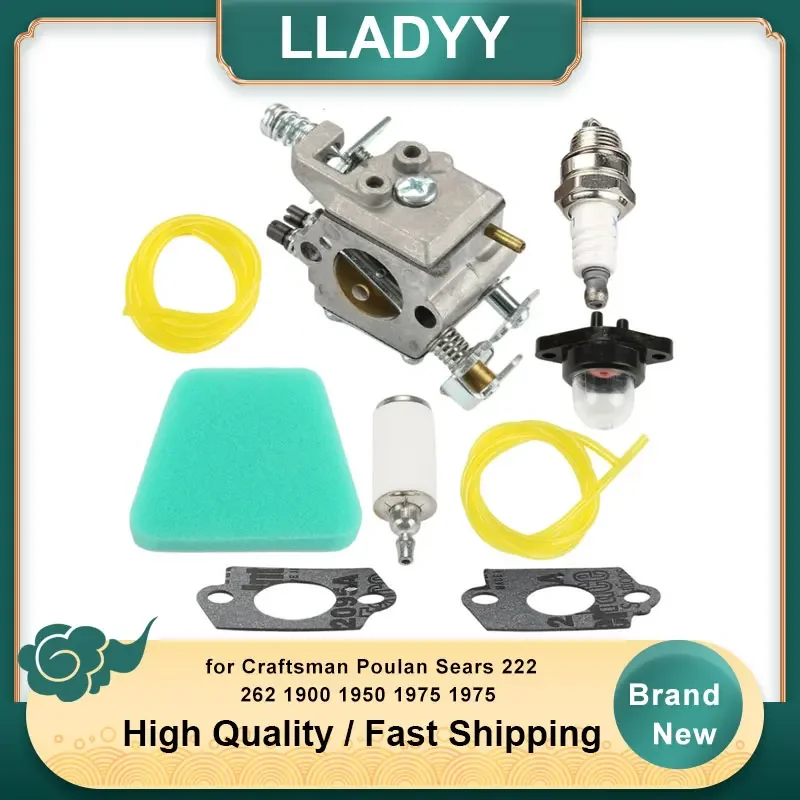 Kit Carburador para Craftsman Poulan Sears 222 262 1900 1950 1975 1975 Woodshark