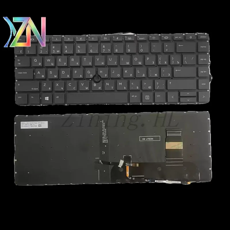 For HP 840 G7 845 G7 840 G8 L87608-251 brand-new backlit Russian RU version keyboard