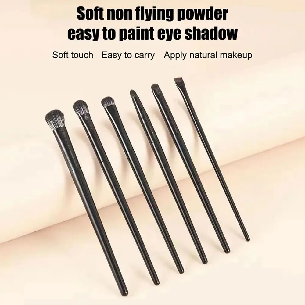 10 pçs/set escova de detalhe dos olhos pincéis de sombra pequena escova de delineador de cerdas macias maquiagem dos olhos manchas delineador de capa