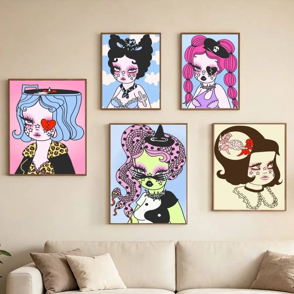 Art Valfre P-Prints-S Poster Waterproof Wall Art Sticker For Bar Living Room Vintage Decor Print