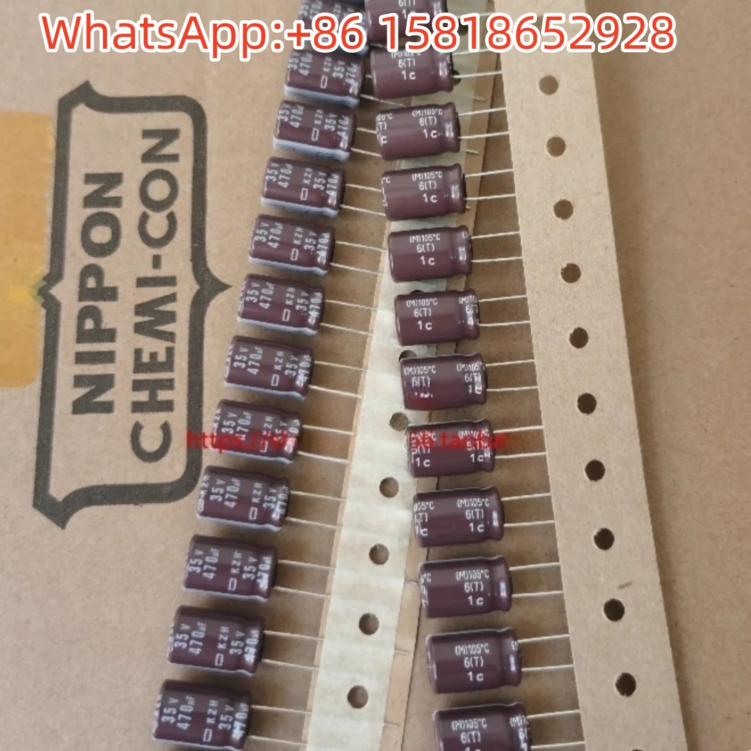

10pcs 35V470UF 10X16 Black Diamond KZH High Frequency Low Resistance 470UF35V Electrolytic Capacitor Original NCC