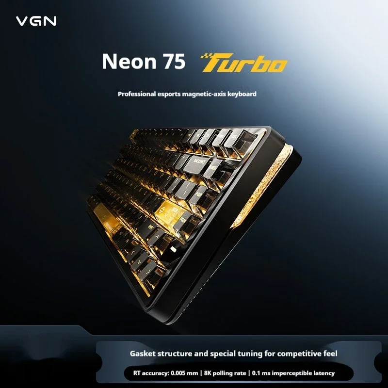 VGN Neon75 Turbo Magnetic Switch Mechanical Keyboard Wireless Dual 8K Gaming Keyboard Low Latency E-sports Keyboard Pc Gifts