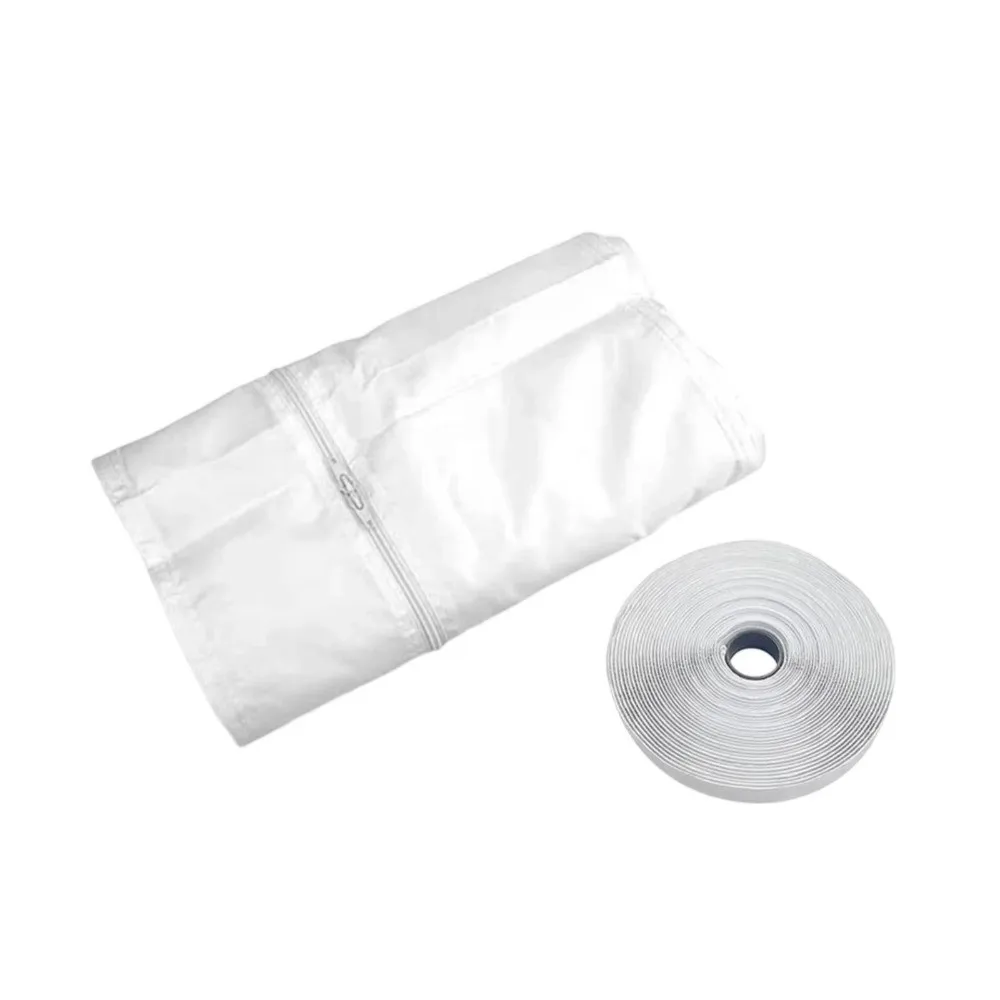 Nylon Window Seal Kit 3/4/5M Length Zipper Closure Portable AC Seal Airtight Sealing Adhesive Fastening Window Sealing Cloth