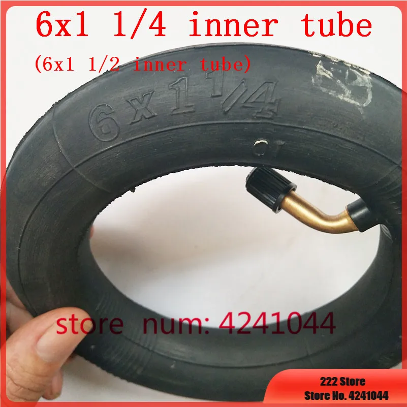 

2pcs 6x1 1/2 1/4 inner tire 6X1.5 6 Inch Scooter Inner Tube fits for Electric Wheel Chair Truck