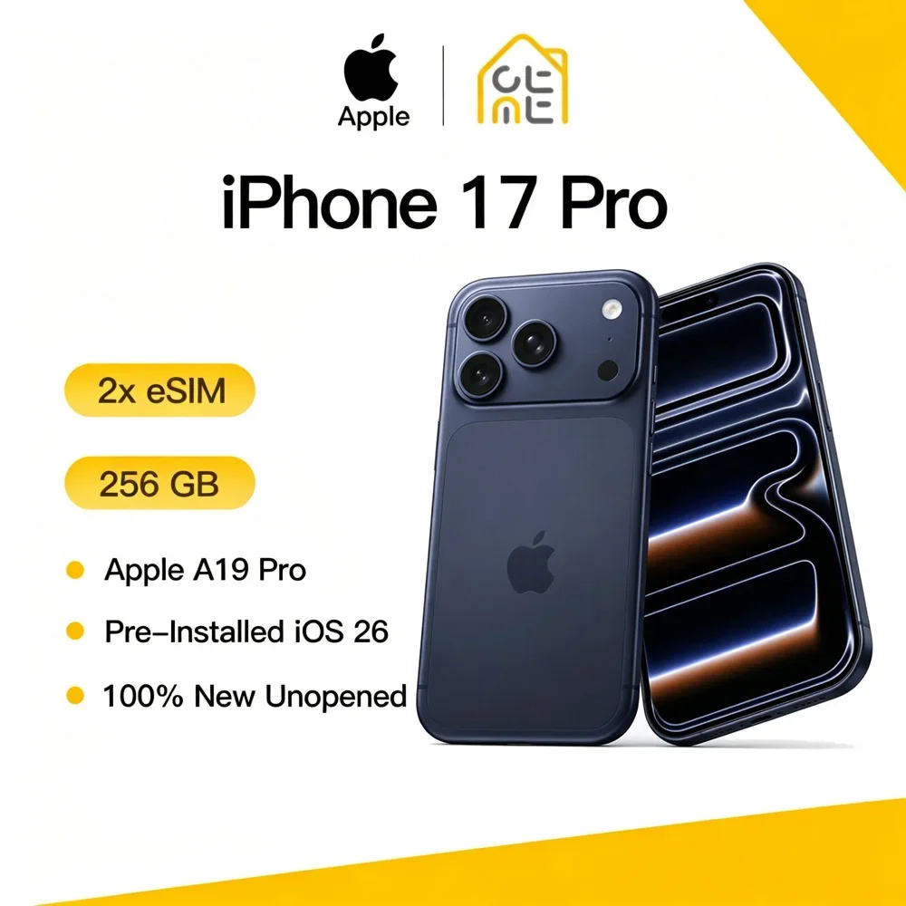 Apple iPhone 17 Pro Original New 12GB RAM 256GB 120Hz ProMotion 6.3