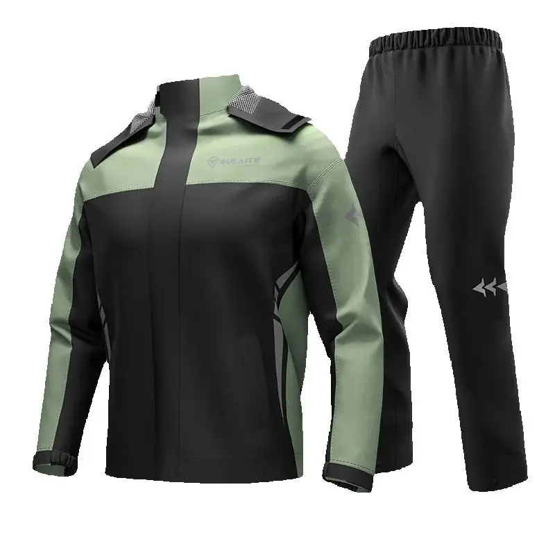 

High Quality Motorcycle Raincoat Outdoor Split Riding Raincoat Rain Pants Takeaway Rider Electric Bike Oxford Cloth Raincoat Set