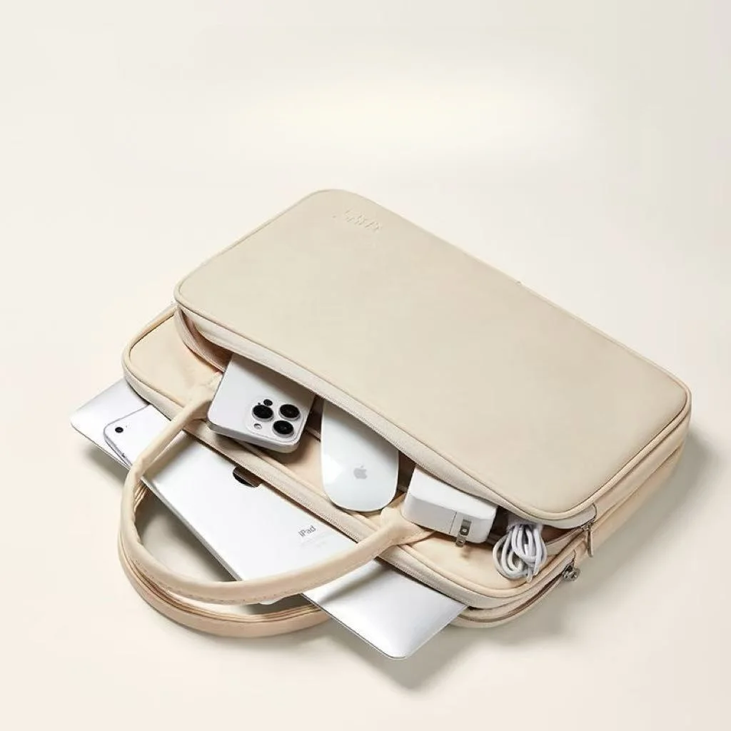 Ins однотонная минималистичная сумка для ноутбука женская MacBook Air Pro 13, 14, 15,6, 16-дюймовые портфели водонепроницаемая противоударная сумка для ноутбука