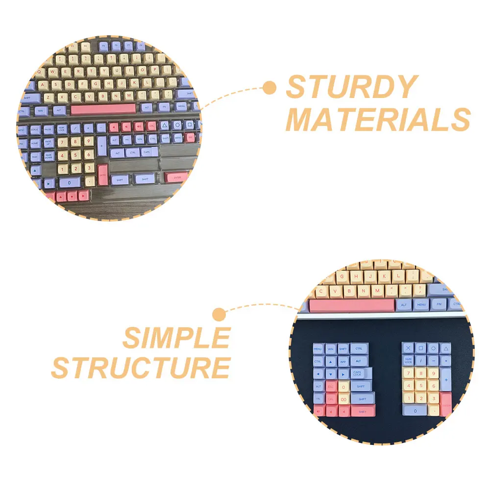 

132 шт. сменный набор клавишных колпачков для механической игровой клавиатуры, универсальные пластиковые колпачки для клавиш, аксессуар для компьютерной периферии