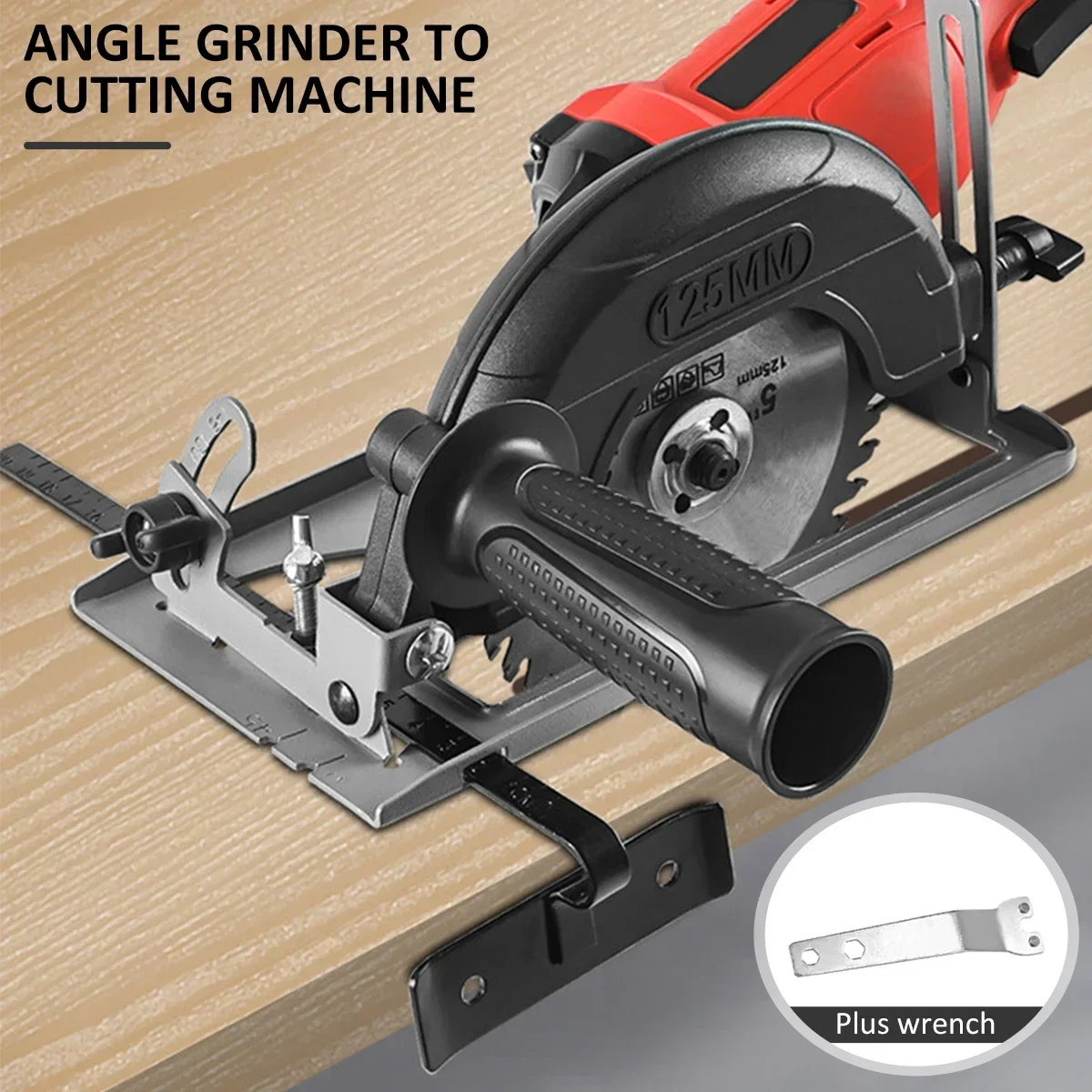 Angle Grinder Bracket 45° Adjustable Hand Angle Grinder Converter To Cutting Machine Electric Circular Saw Bracket Base 2023