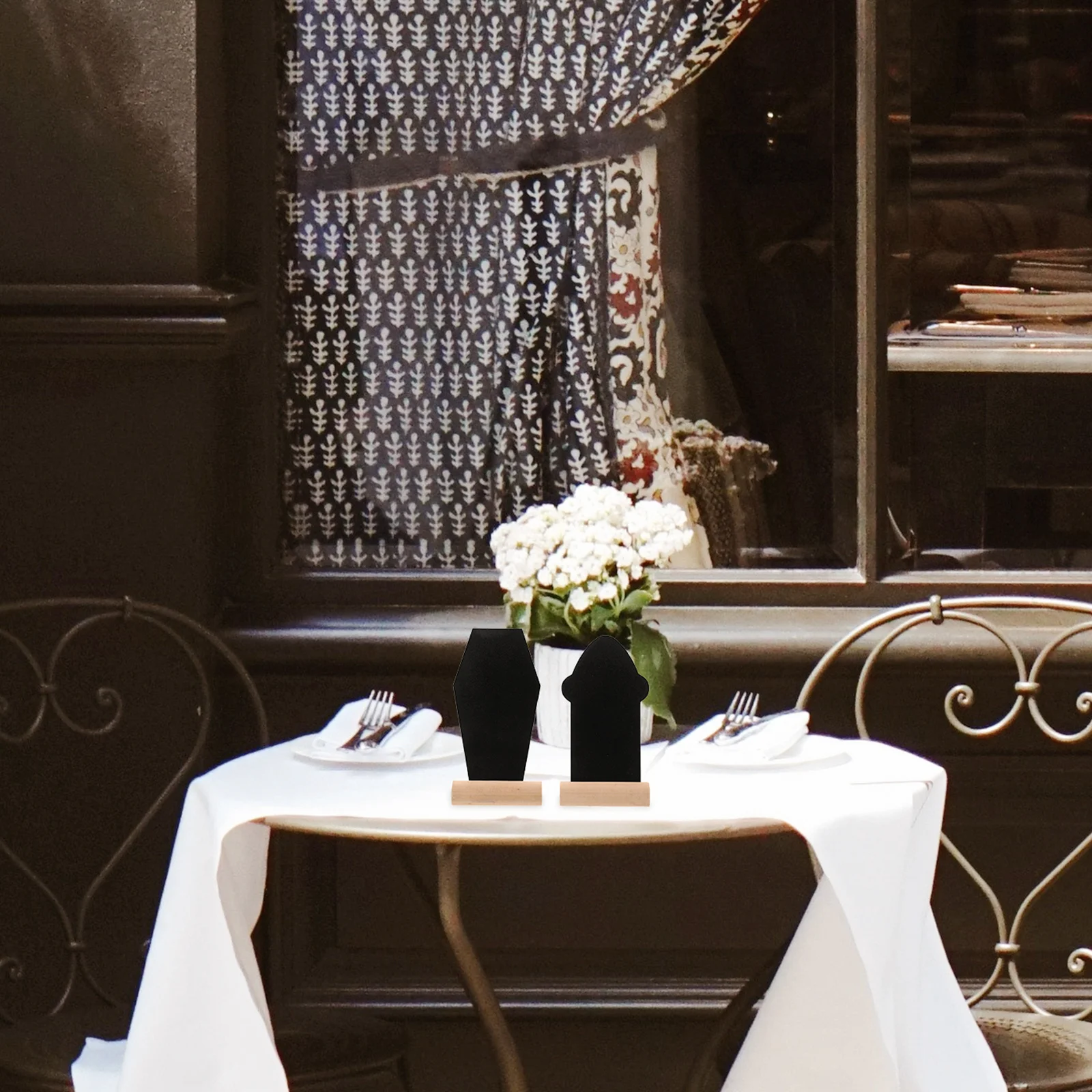 

2pcs Creative Home Decor Mini Blackboards Multifunctional Chalkboards For Restaurant Menu Display Price Boards Desktop Message